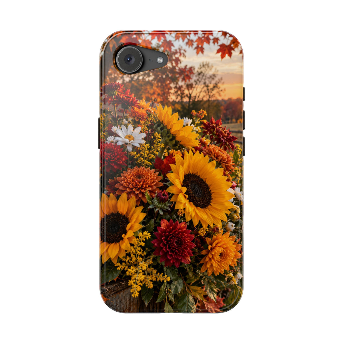 Sunflower Harvest Phone Case — Fall Floral Magnetic Impact-Resistant Cover