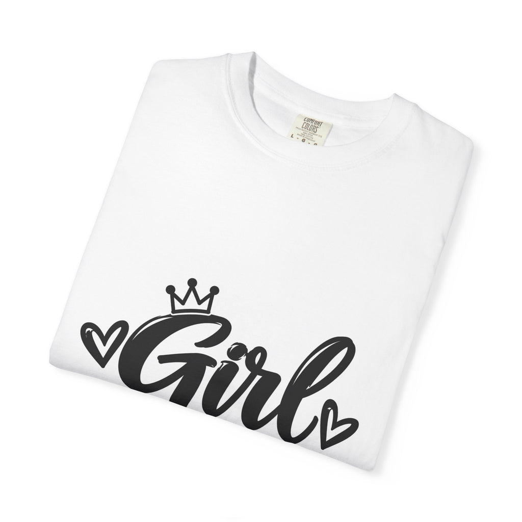 Girl Dad T-Shirt — Daddy of Daughters Tee, Cute Crown & Hearts Father's Day Gift