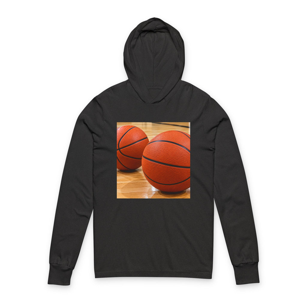 Basketball Graphic Hooded Long Sleeve Tee