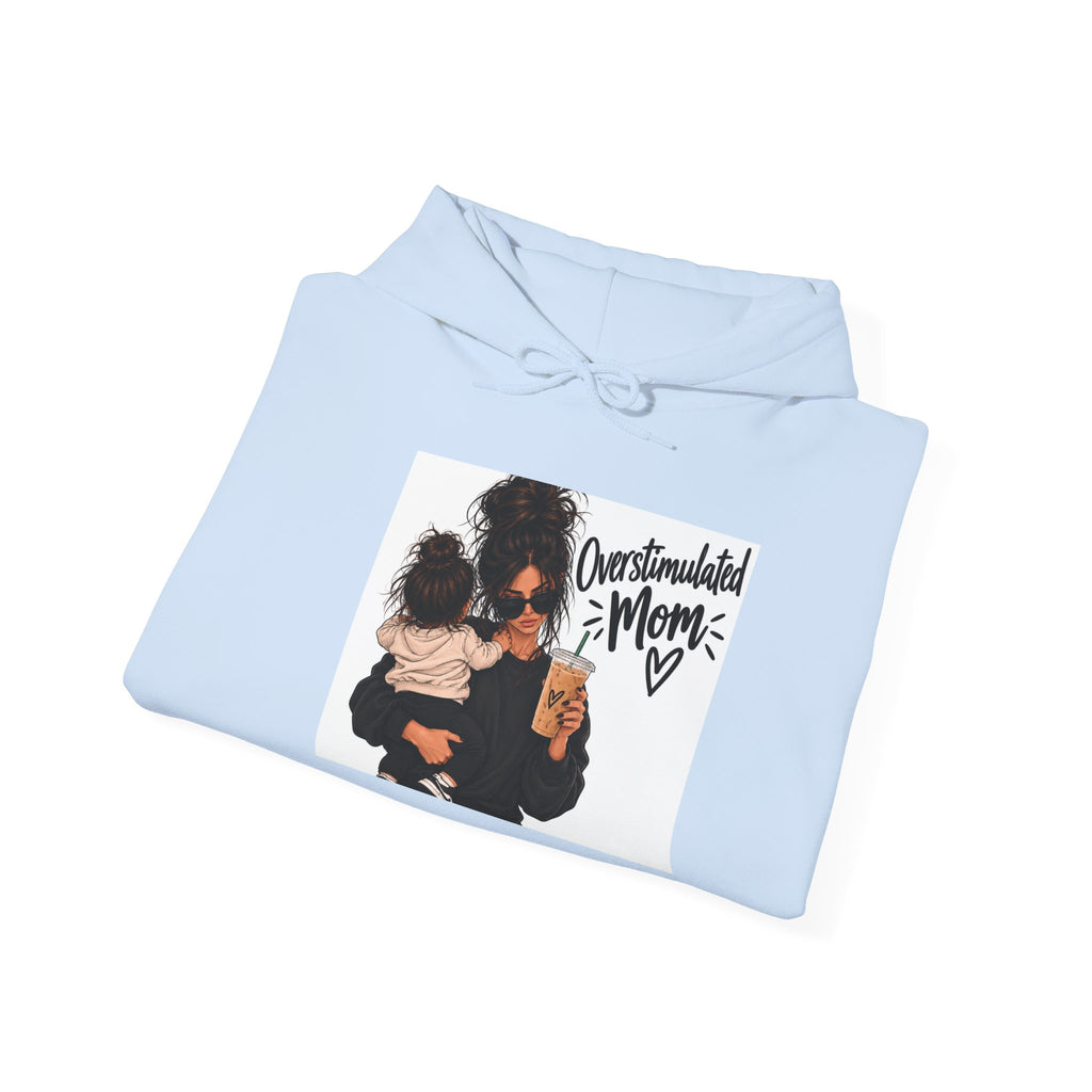 Mom and Toddler Hoodie — 'Overwhelmed Mom' Cozy Pullover for New Moms
