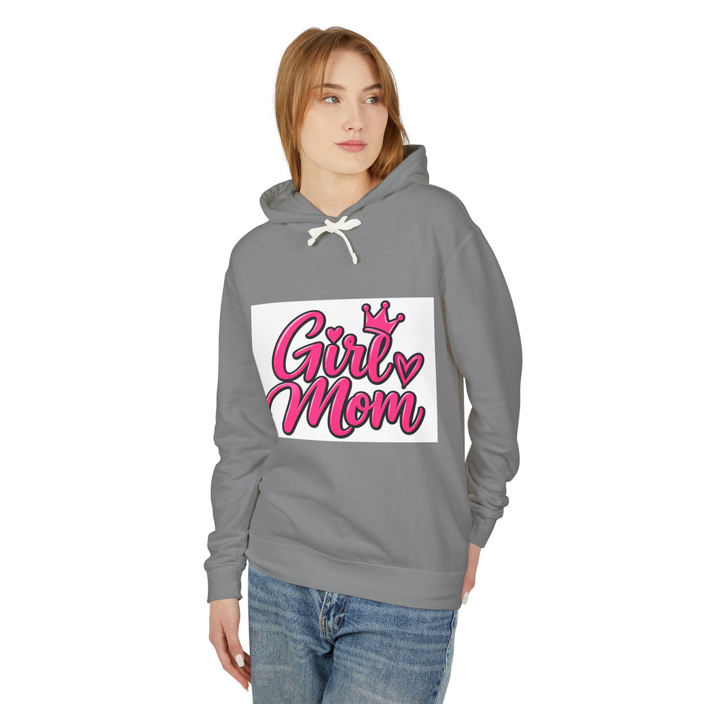 Girl Mom Hoodie — Pink Crown Mothers Day Sweatshirt