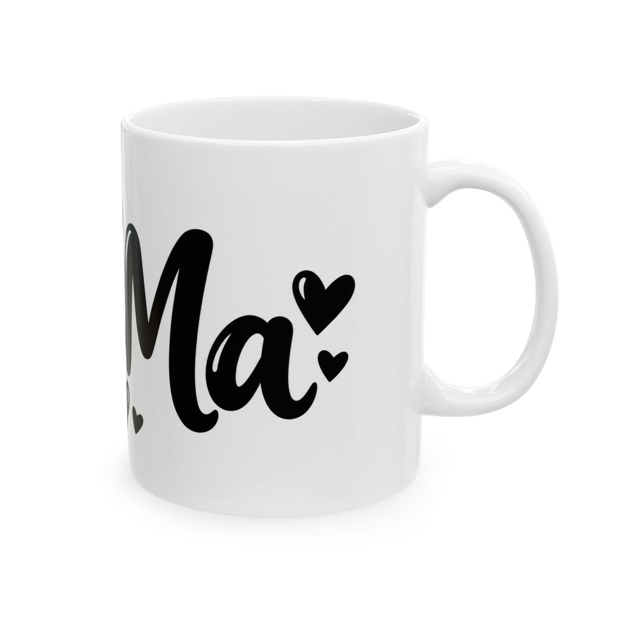 Mama Heart Mug — Ceramic Coffee Tea Cup (11oz & 15oz)