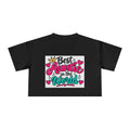 Best Auntie in the World Crop Tee – Cute Aunt Shirt for Mother's Day & Family Gifts