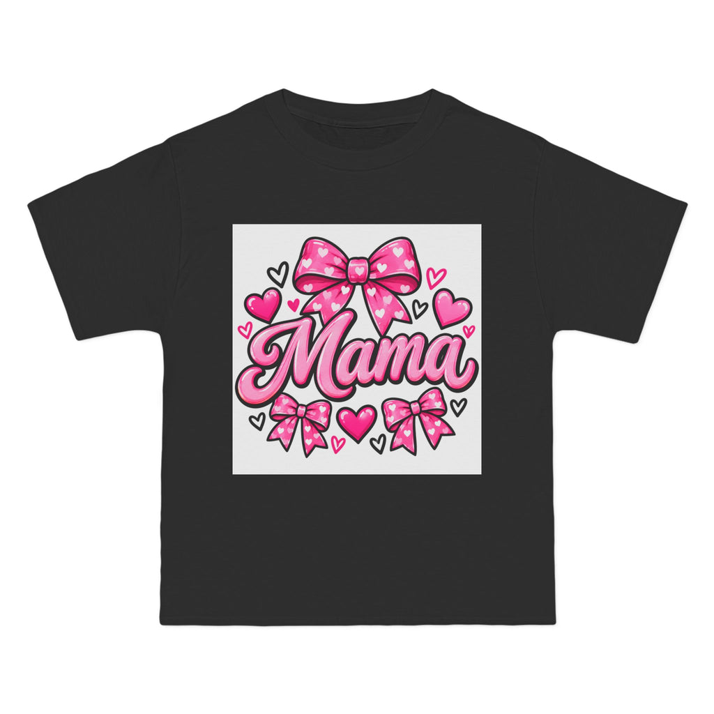 Mama Pink Bow T-Shirt — Cute Hearts & Bows Mother's Day Tee