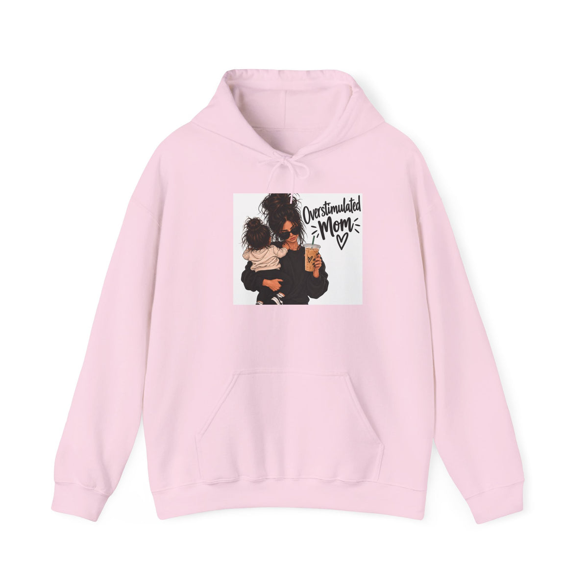 Mom and Toddler Hoodie — 'Overwhelmed Mom' Cozy Pullover for New Moms