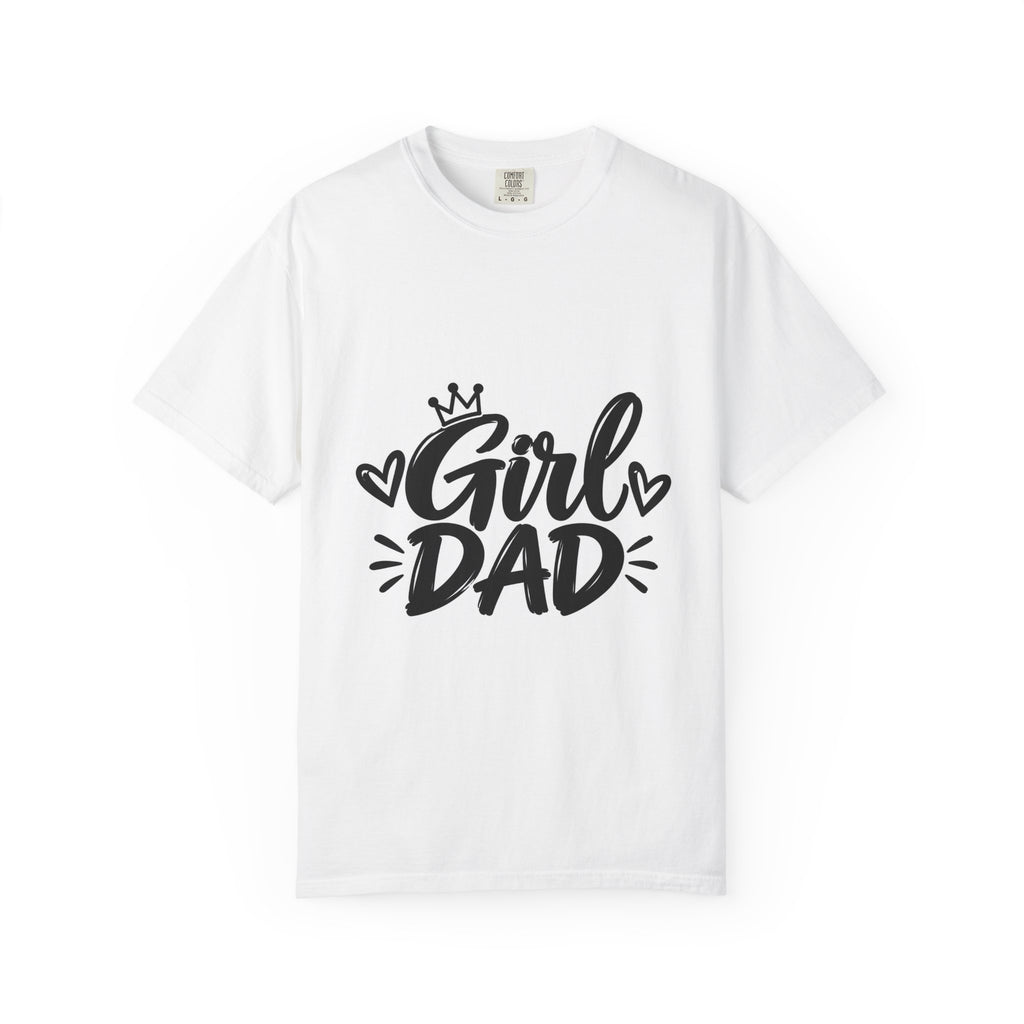 Girl Dad T-Shirt — Daddy of Daughters Tee, Cute Crown & Hearts Father's Day Gift