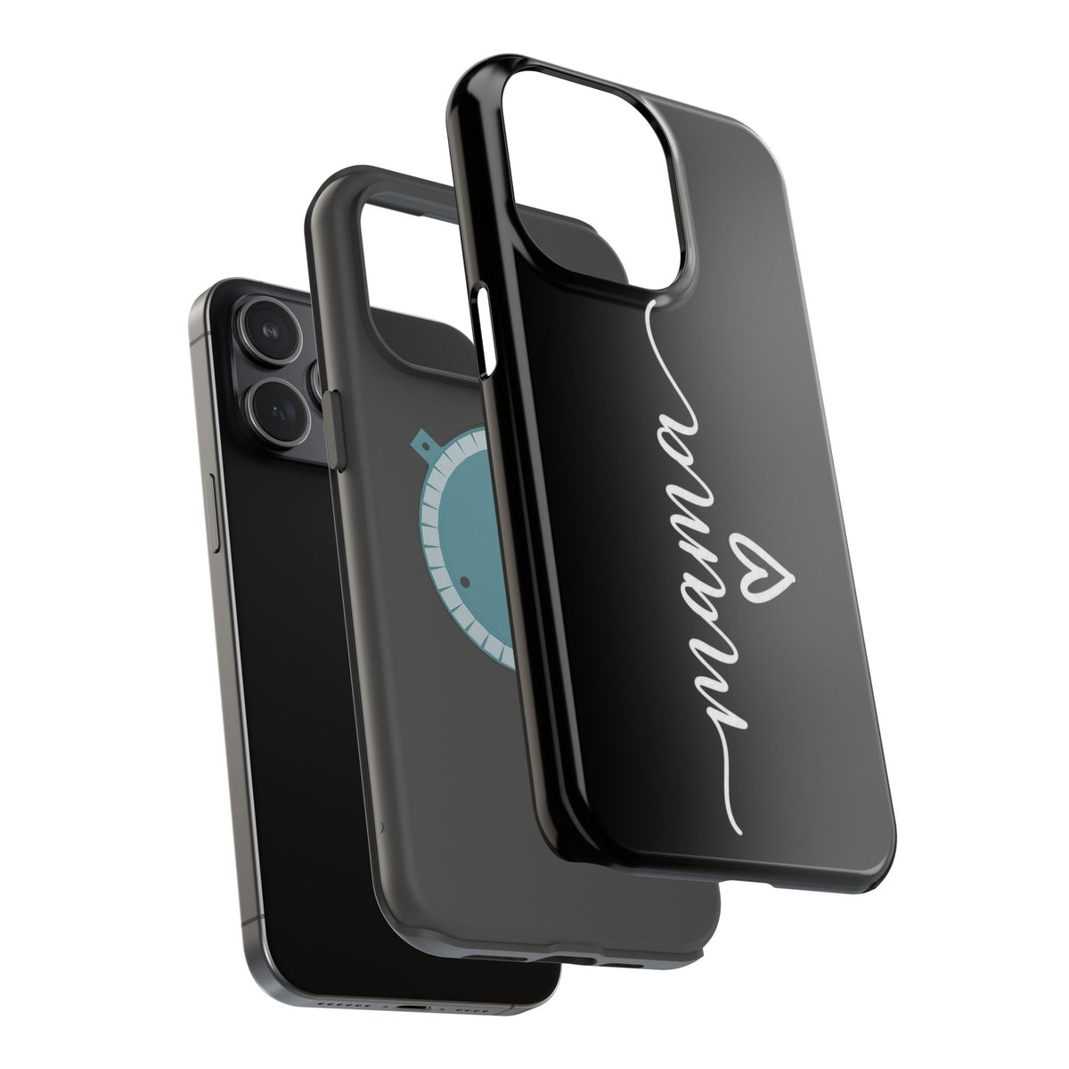 Mama Script Heart Magnetic Phone Case
