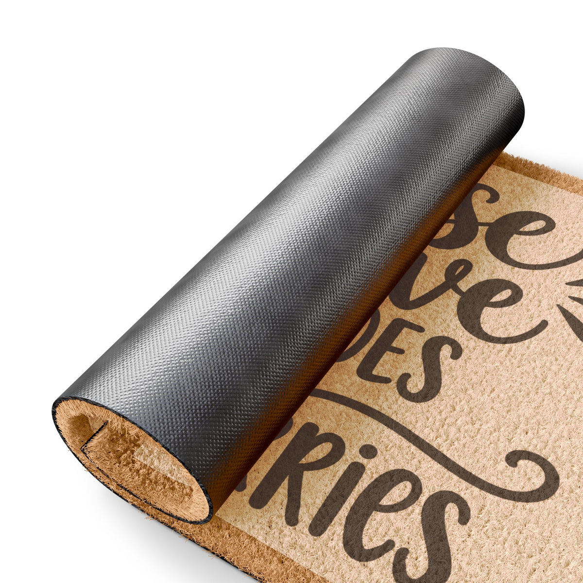 Please Remove Your Shoes and Worries Doormat — Funny Welcome Coir Mat for Home Entryway