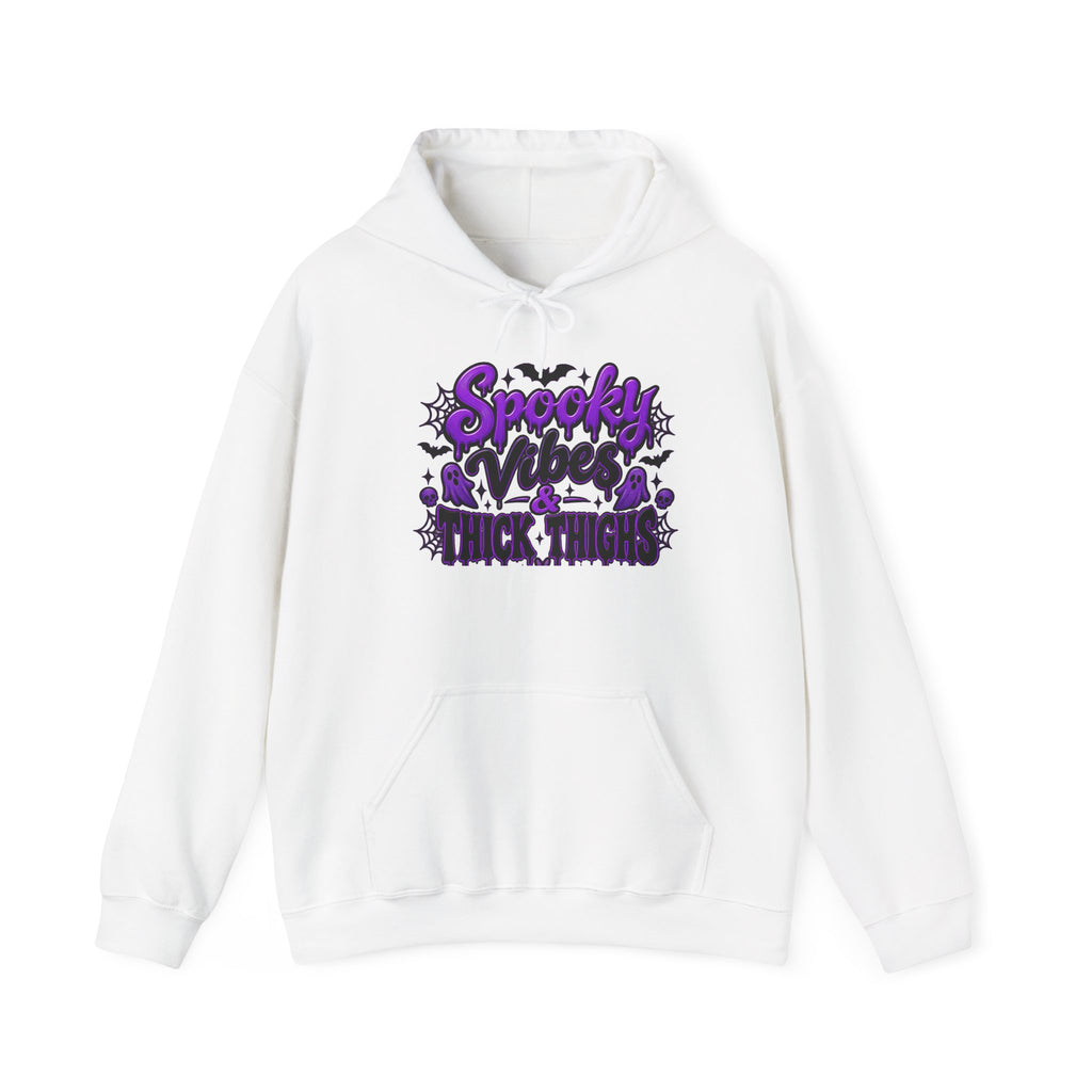 Spooky Vibes Hoodie — Halloween Trick or Treat Graphic Hooded Sweatshirt