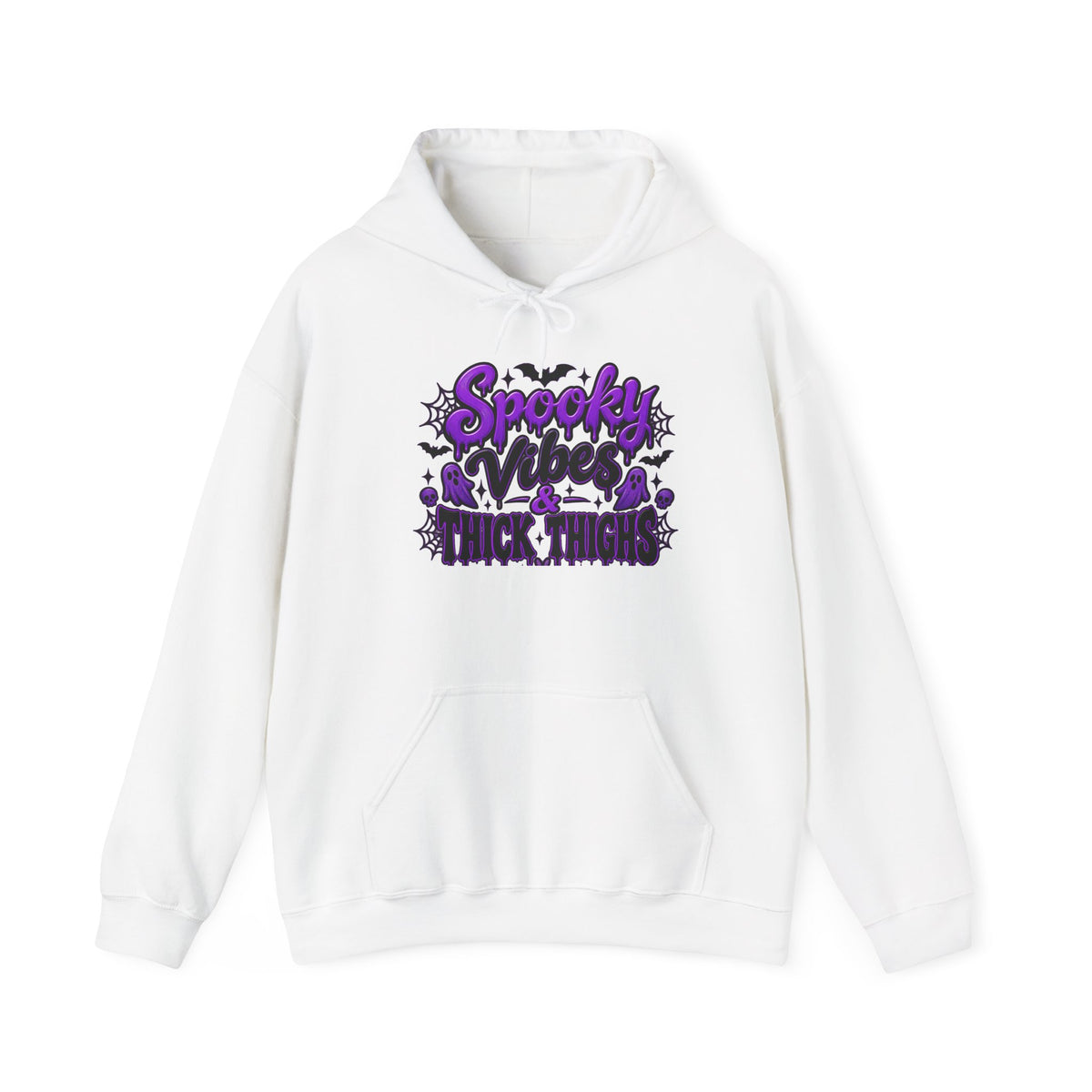 Spooky Vibes Hoodie — Halloween Trick or Treat Graphic Hooded Sweatshirt
