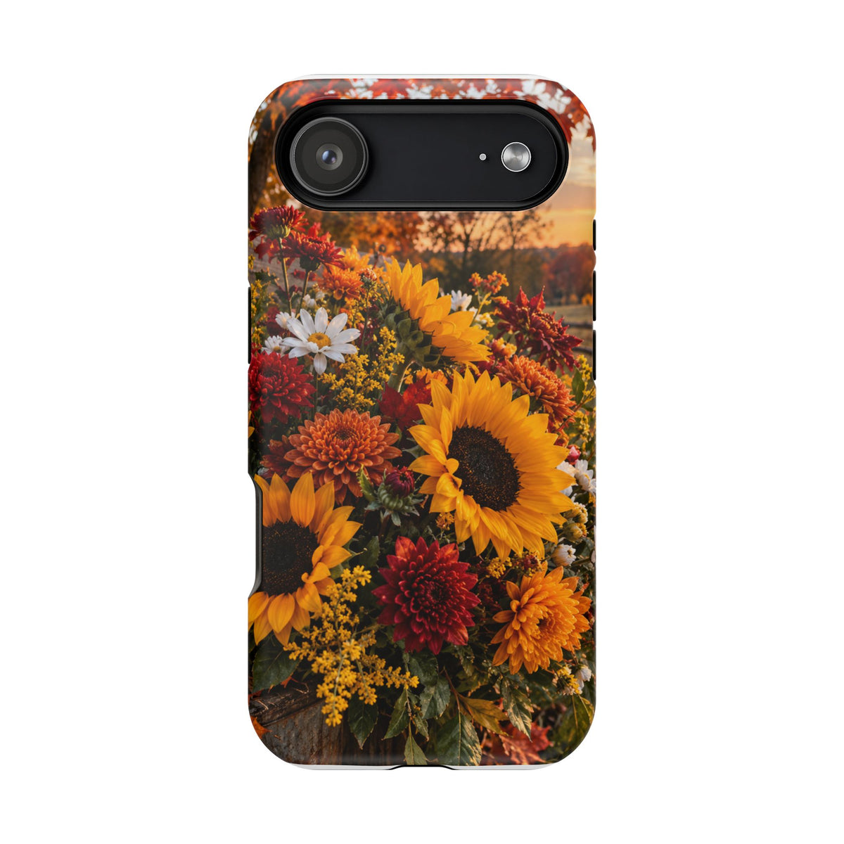 Sunflower Harvest Phone Case — Fall Floral Magnetic Impact-Resistant Cover