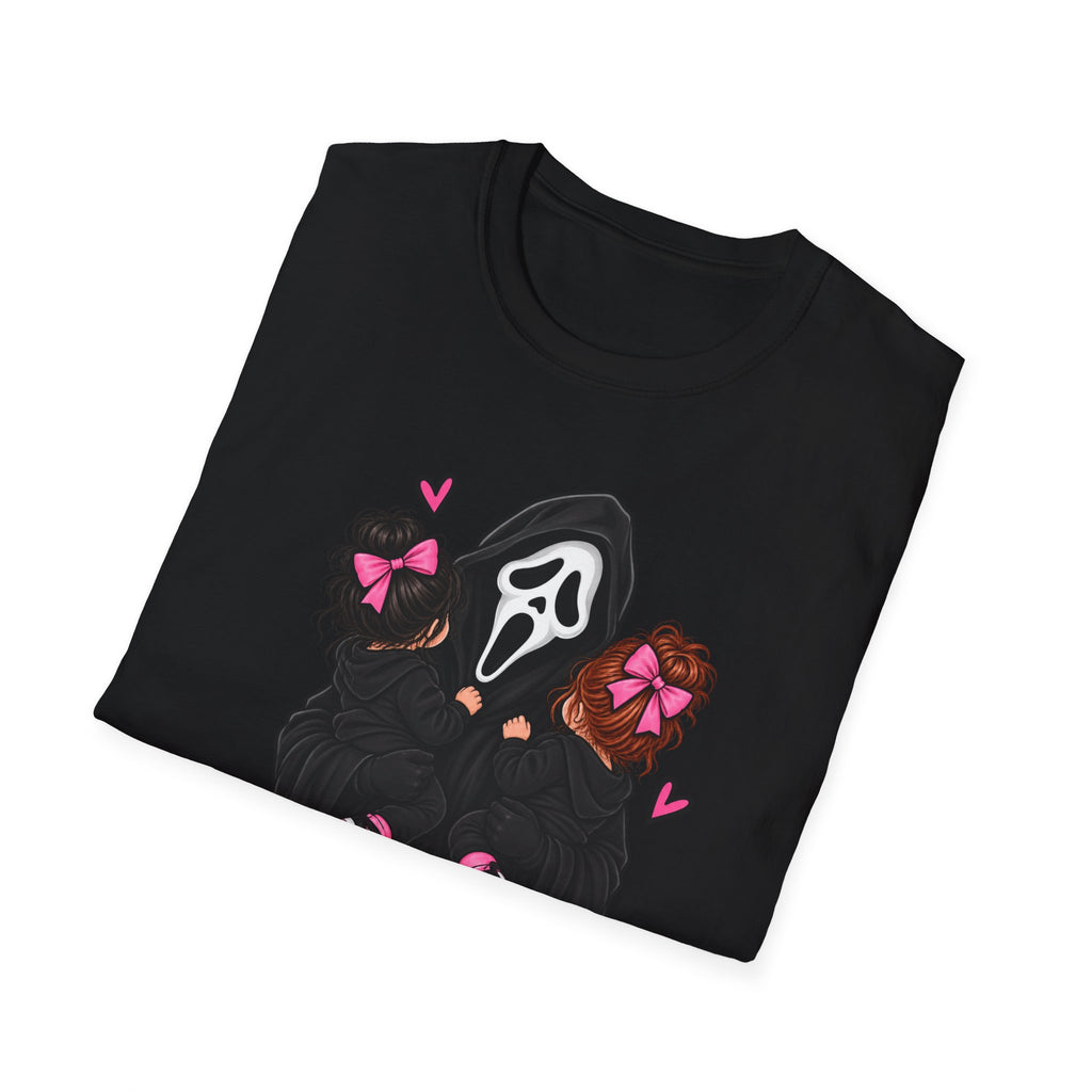 Mom Life Horror Graphic T-Shirt — Cute Scream Mask Mom Design