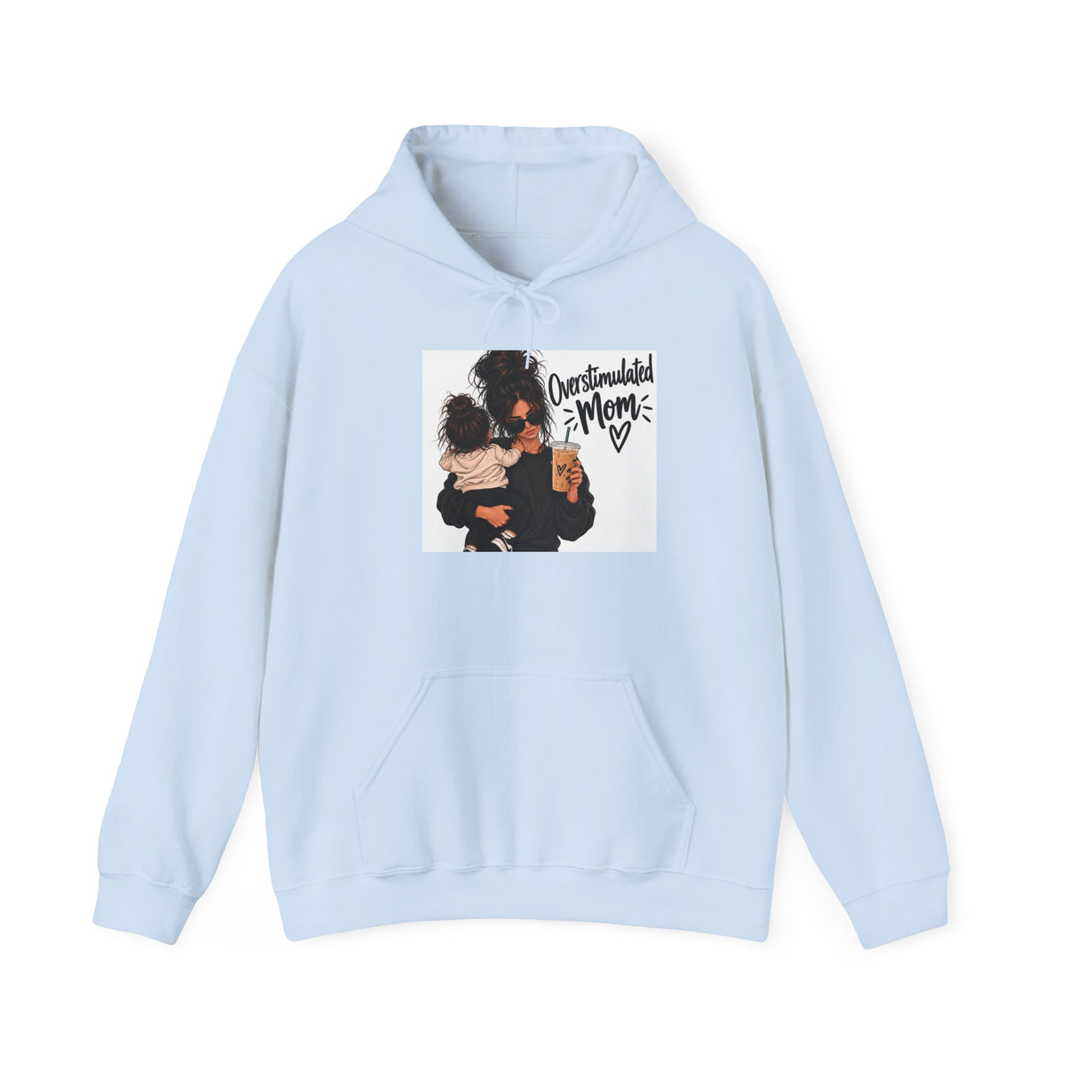 Mom and Toddler Hoodie — 'Overwhelmed Mom' Cozy Pullover for New Moms