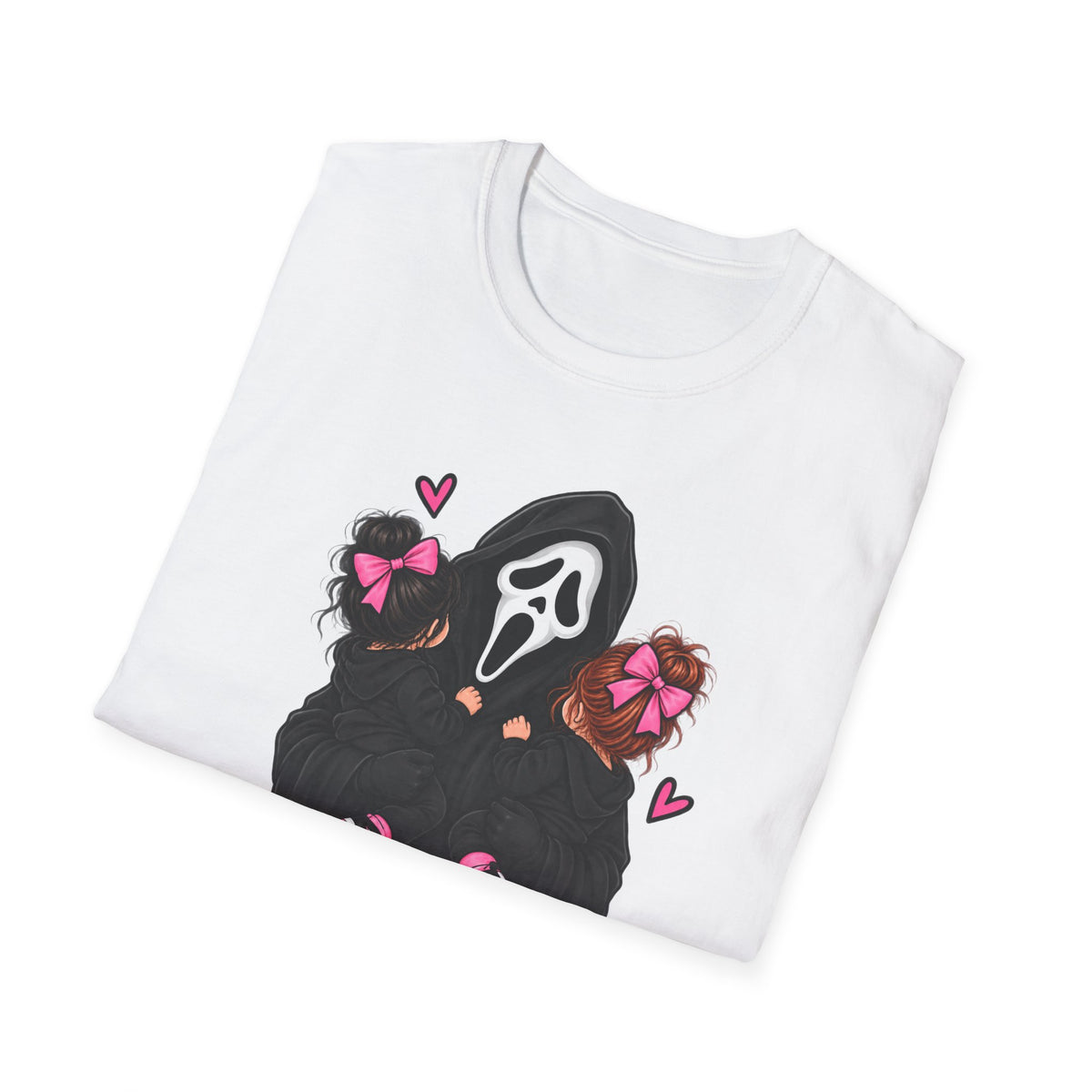 Mom Life Horror Graphic T-Shirt — Cute Scream Mask Mom Design