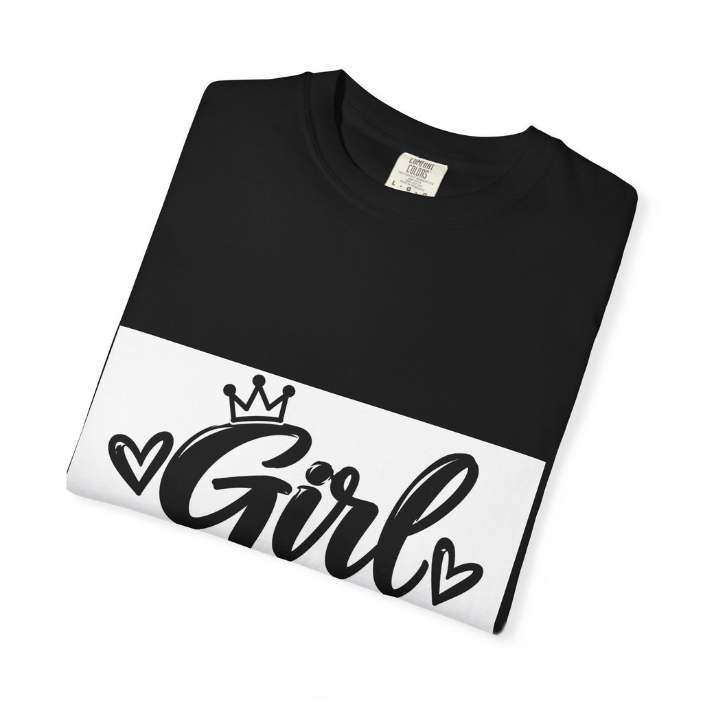 Girl Dad T-Shirt — Daddy of Daughters Tee, Cute Crown & Hearts Father's Day Gift
