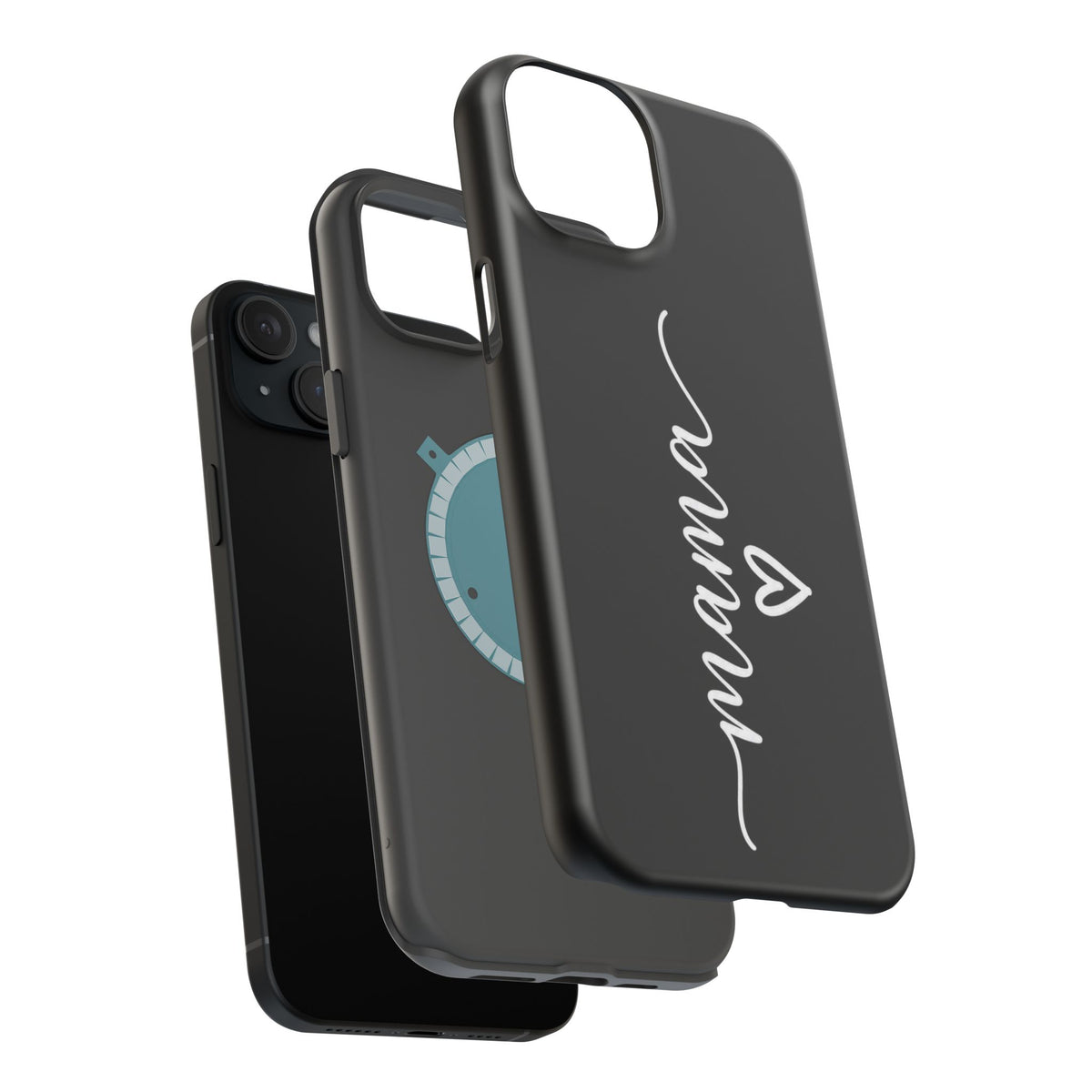 Mama Script Heart Magnetic Phone Case