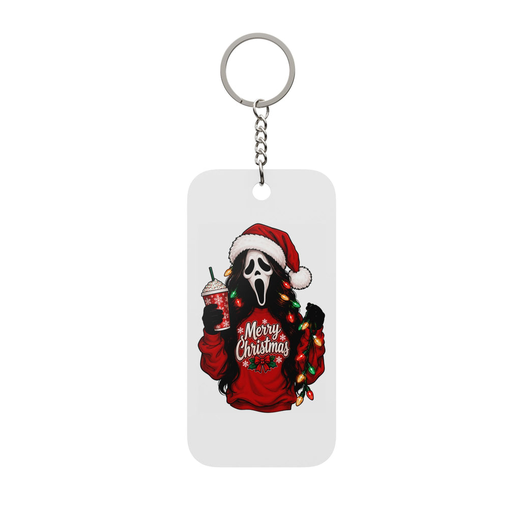 Christmas Scream Keychain — Double-Sided Holiday Horror Charm