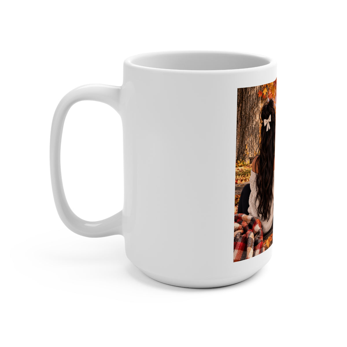 Friendship Fall Mug — Best Friends Autumn Lake 15oz Coffee Cup