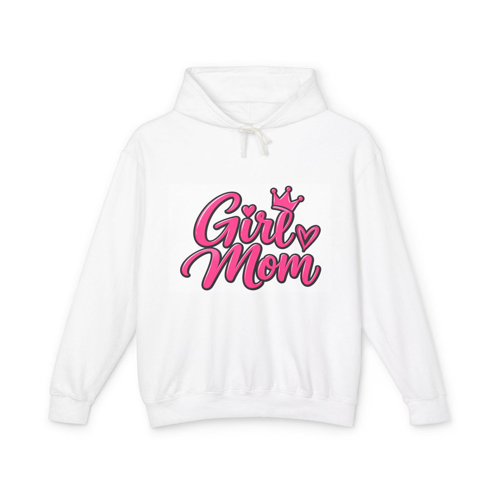Girl Mom Hoodie — Pink Crown Mothers Day Sweatshirt