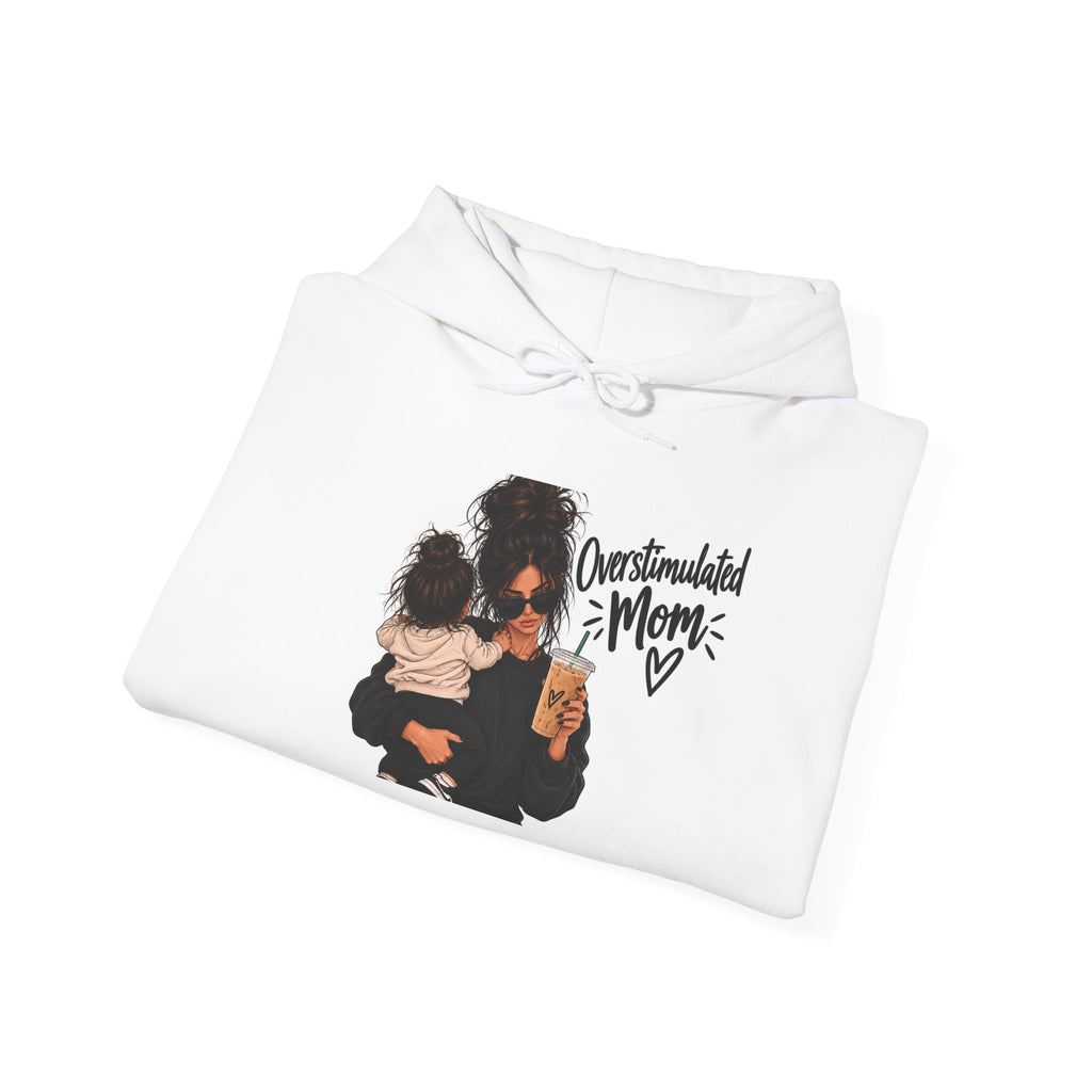 Mom and Toddler Hoodie — 'Overwhelmed Mom' Cozy Pullover for New Moms