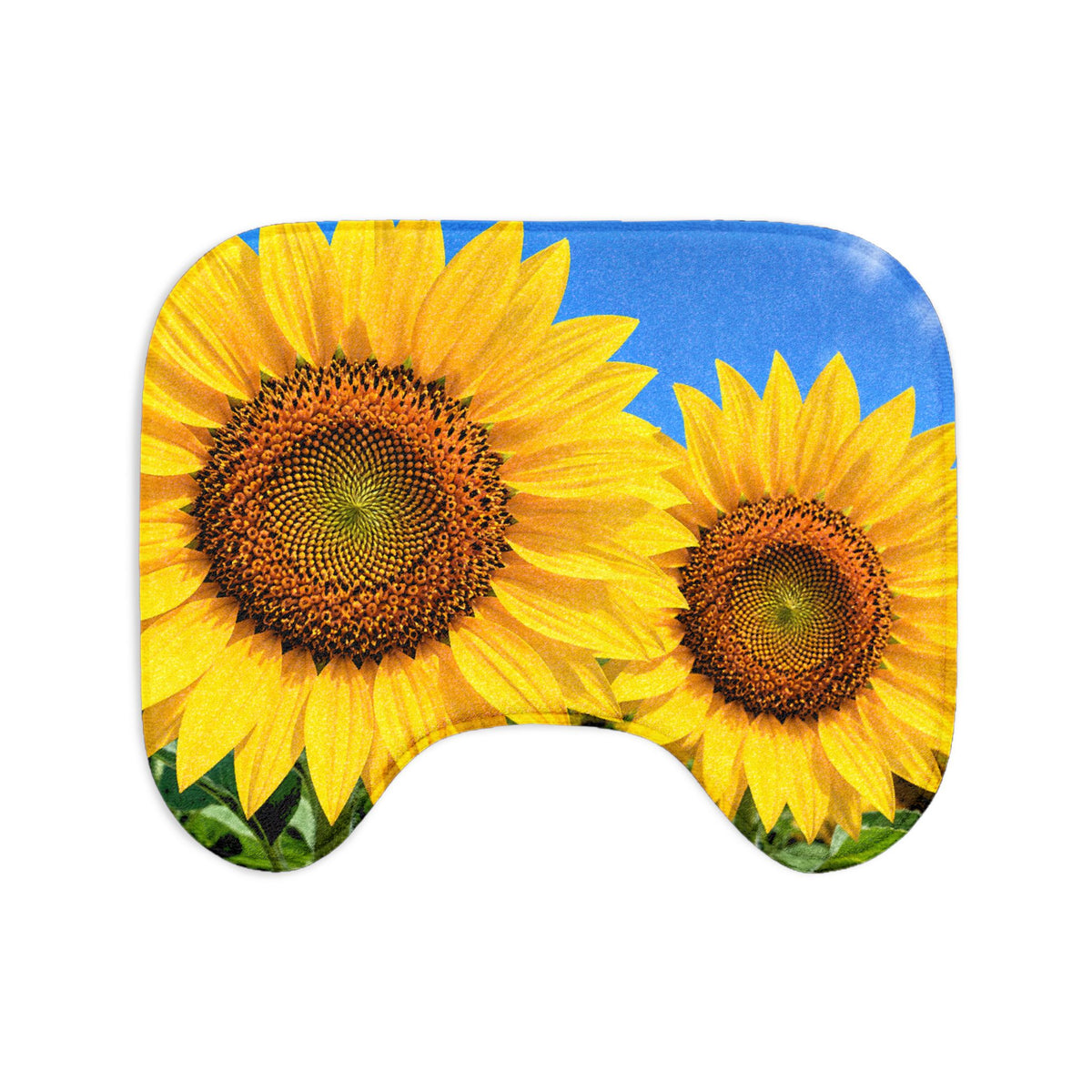 Sunflower Bath Mat 3-Piece Set – Bright Floral Bathroom Rug Ensemble