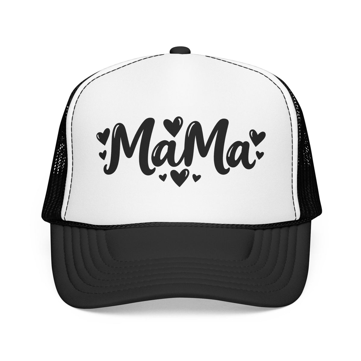 Mama Foam Trucker Hat – Cute Heart Script Mom Cap, Mother's Day Gift
