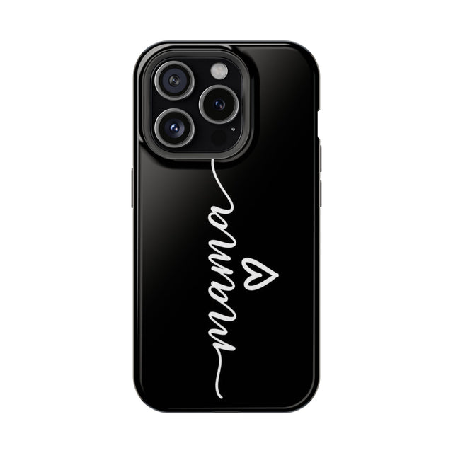 Mama Script Heart Magnetic Phone Case